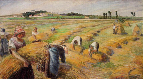 A colheita (Camille Pissarro) - Reprodução com Qualidade Museu
