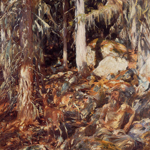 O eremita (John Singer Sargent) - Reprodução com Qualidade Museu