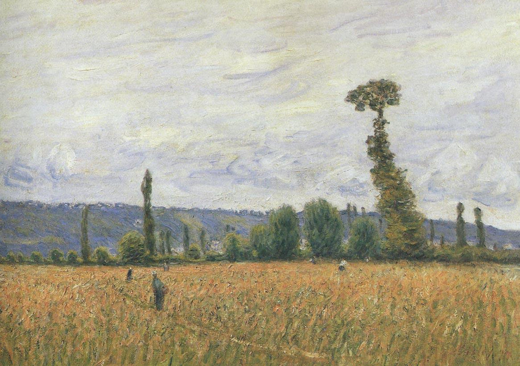 As colinas de La Bouille (Alfred Sisley) - Reprodução com Qualidade Museu