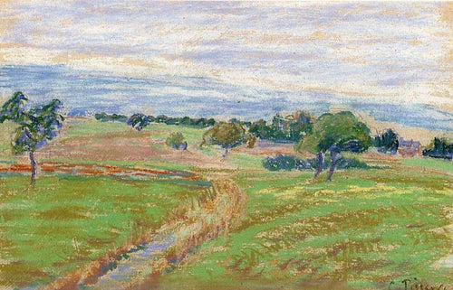 As colinas de Thierceville (Camille Pissarro) - Reprodução com Qualidade Museu