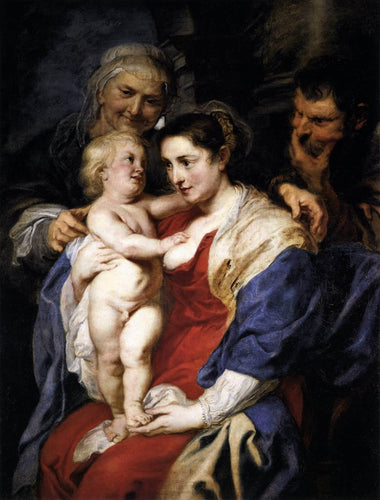 A Sagrada Família com Santa Ana (Peter Paul Rubens) - Reprodução com Qualidade Museu
