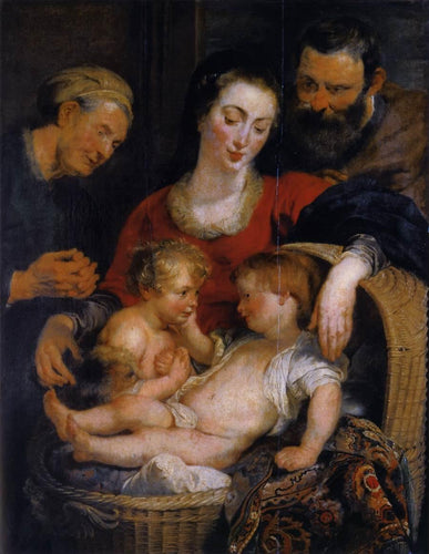 A Sagrada Família com Santa Isabel (Peter Paul Rubens) - Reprodução com Qualidade Museu