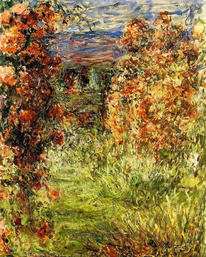 A casa entre as rosas 2 (Claude Monet) - Reprodução com Qualidade Museu