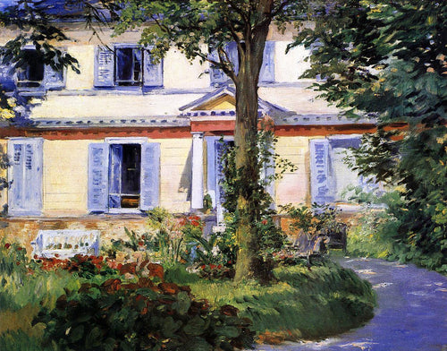 A casa em Rueil (Edouard Manet) - Reprodução com Qualidade Museu