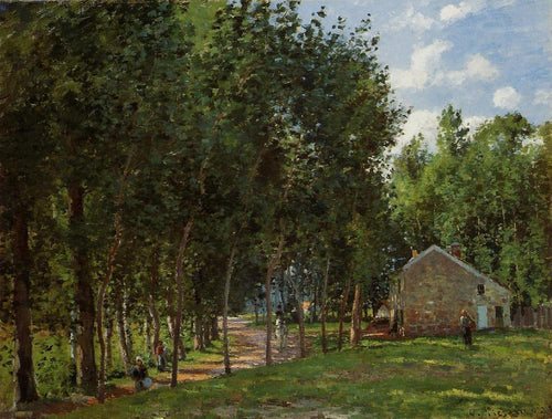 A casa na floresta (Camille Pissarro) - Reprodução com Qualidade Museu