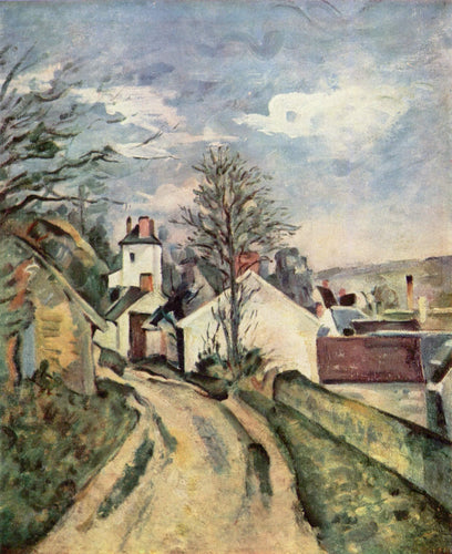 A casa do Dr. Gached em Auvers (Paul Cézanne) - Reprodução com Qualidade Museu