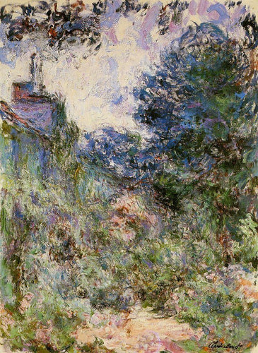 A casa vista do jardim de rosas (Claude Monet) - Reprodução com Qualidade Museu