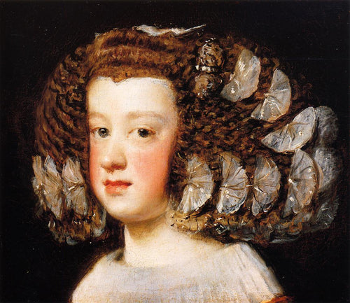 A Infanta Maria Theresa Filha de Filipe IV da Espanha (Diego velázquez) - Reprodução com Qualidade Museu