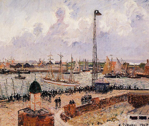 The Inner Harbor, Havre (Camille Pissarro) - Reprodução com Qualidade Museu