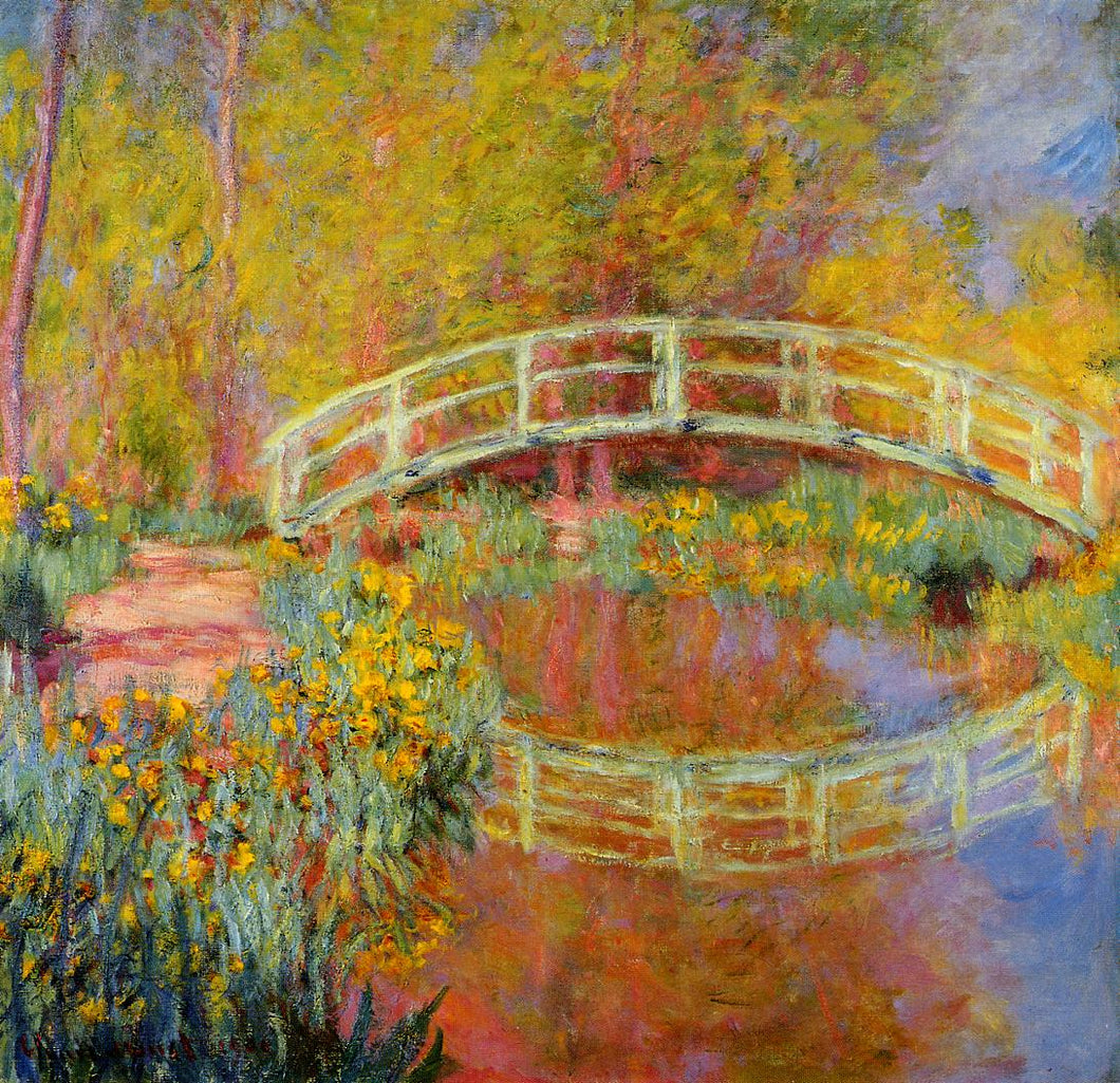The Japanese Bridge - The Bridge In Monets Garden (Claude Monet) - Reprodução com Qualidade Museu