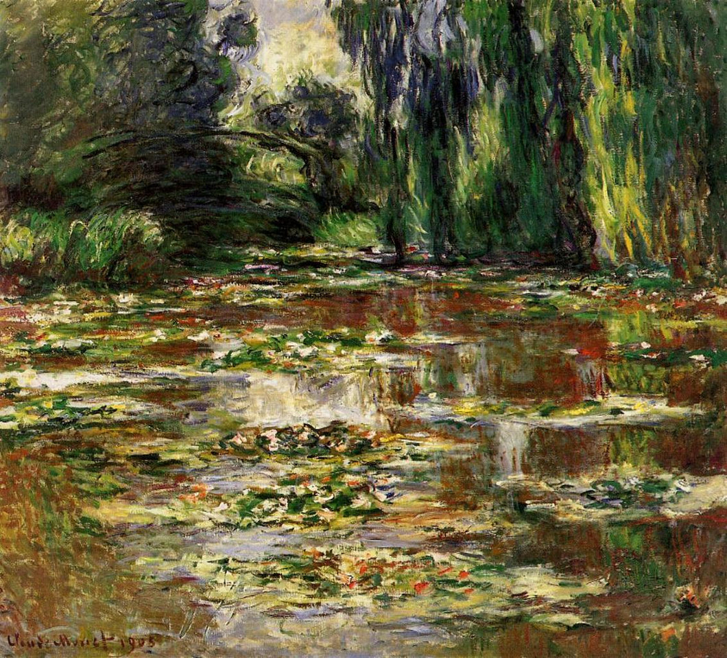 A Ponte Japonesa - A Ponte Sobre a Lagoa dos Nenúfares (Claude Monet) - Reprodução com Qualidade Museu