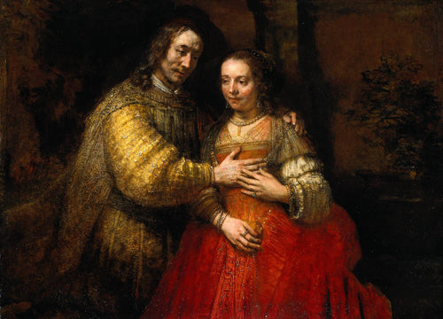 A noiva judia (Rembrandt) - Reprodução com Qualidade Museu