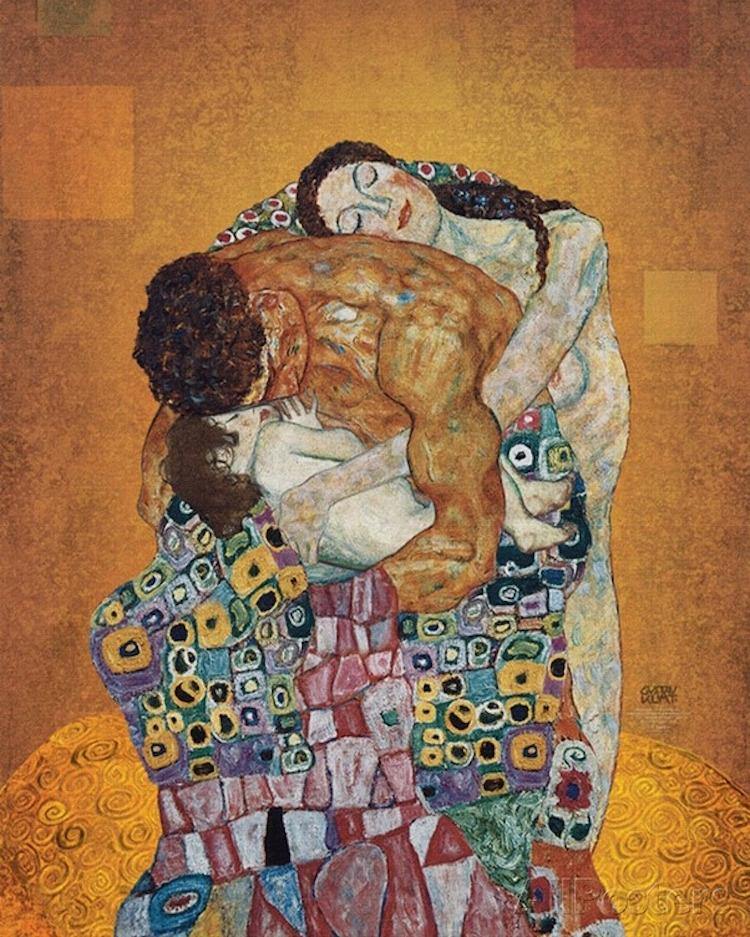 A família (Gustav Klimt) - Reprodução com Qualidade Museu