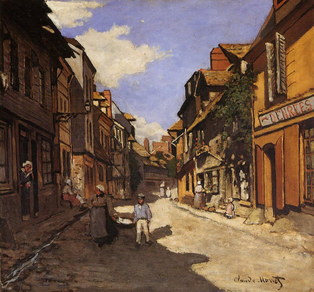 Rua Bavolle em Honfleur - Claude Monet