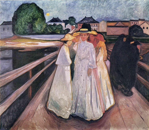 As Senhoras na Ponte (Edvard Munch) - Reprodução com Qualidade Museu