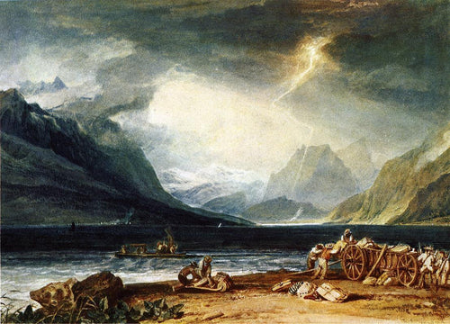 Lago de Thun, Suíça (Joseph Mallord William Turner) - Reprodução com Qualidade Museu