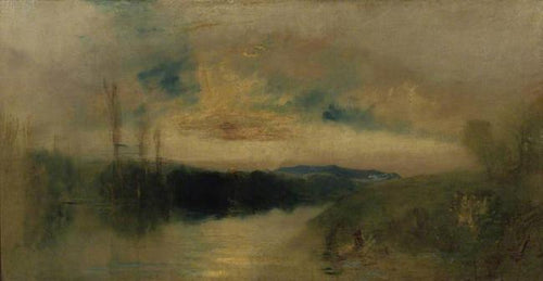 The Lake, Petworth, Sunrise (Joseph Mallord William Turner) - Reprodução com Qualidade Museu