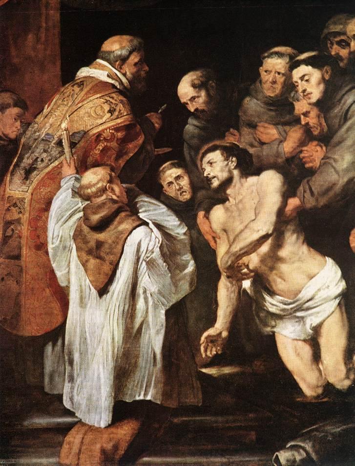 A última comunhão de São Francisco (Peter Paul Rubens) - Reprodução com Qualidade Museu