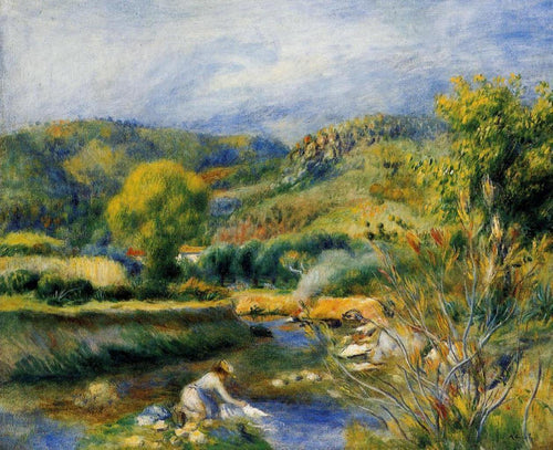 A lavadeira (Pierre-Auguste Renoir) - Reprodução com Qualidade Museu