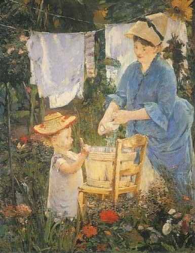 A lavanderia (Edouard Manet) - Reprodução com Qualidade Museu
