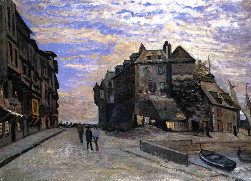 A Tenência em Honfleur (Claude Monet) - Reprodução com Qualidade Museu