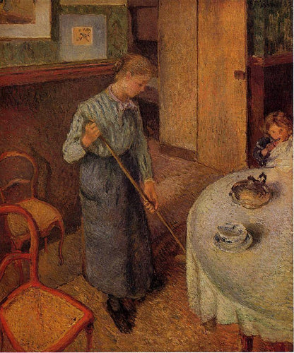 A pequena empregada do campo (Camille Pissarro) - Reprodução com Qualidade Museu