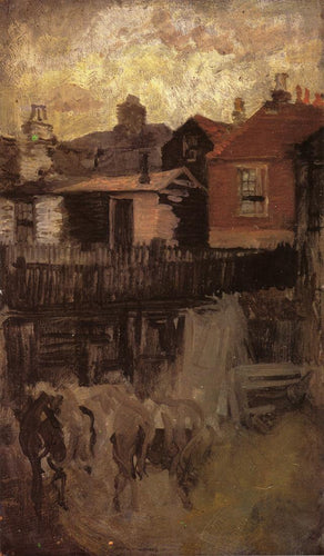 A casinha vermelha (James Abbott McNeill Whistler) - Reprodução com Qualidade Museu