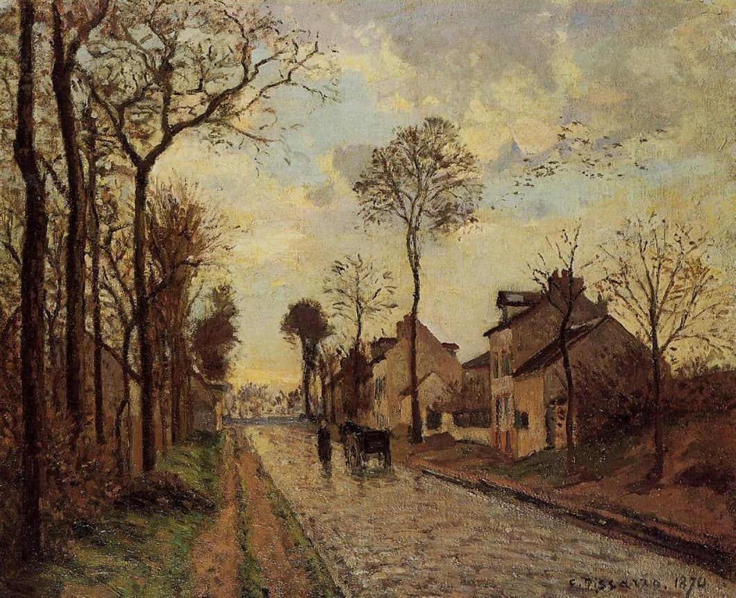 The Louveciennes Road (Camille Pissarro) - Reprodução com Qualidade Museu