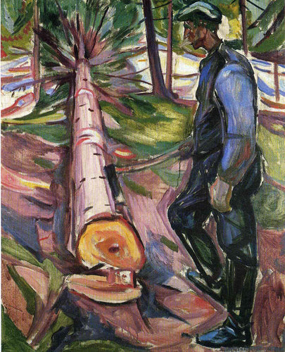O lenhador (Edvard Munch) - Reprodução com Qualidade Museu