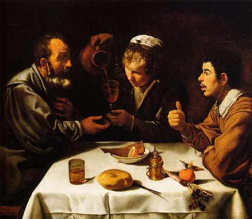 O almoço (Diego velázquez) - Reprodução com Qualidade Museu