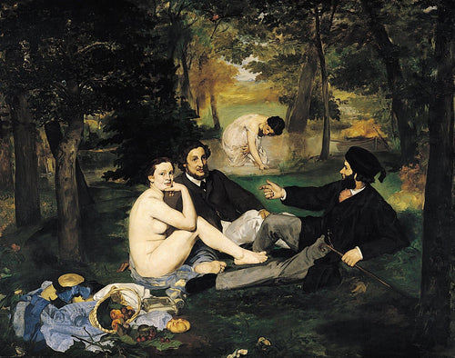 O almoço na grama (Edouard Manet) - Reprodução com Qualidade Museu