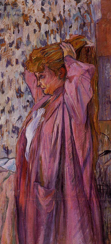 A Madame Refazendo Seu Pão (Henri de Toulouse-Lautrec) - Reprodução com Qualidade Museu