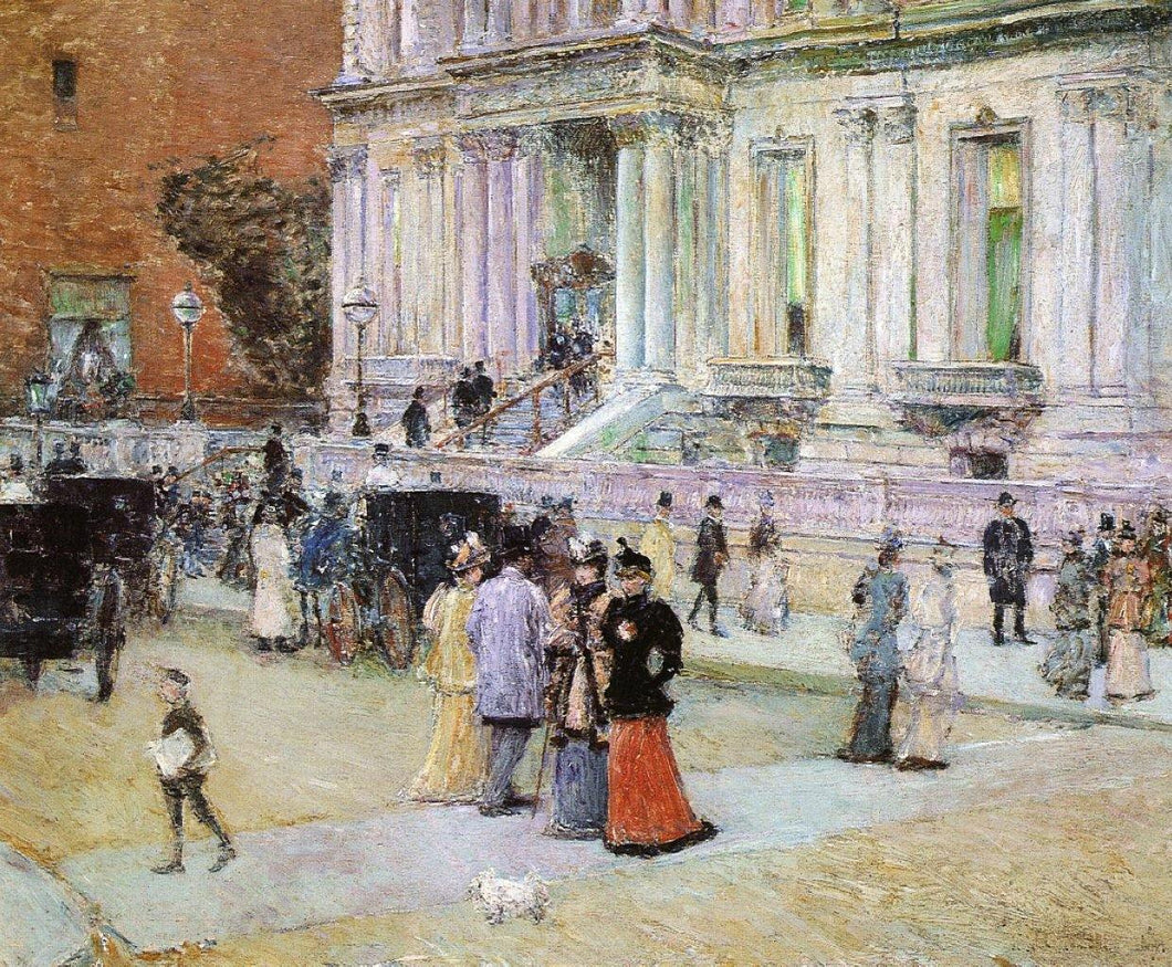 The Manhattan Club (Childe Hassam) - Reprodução com Qualidade Museu