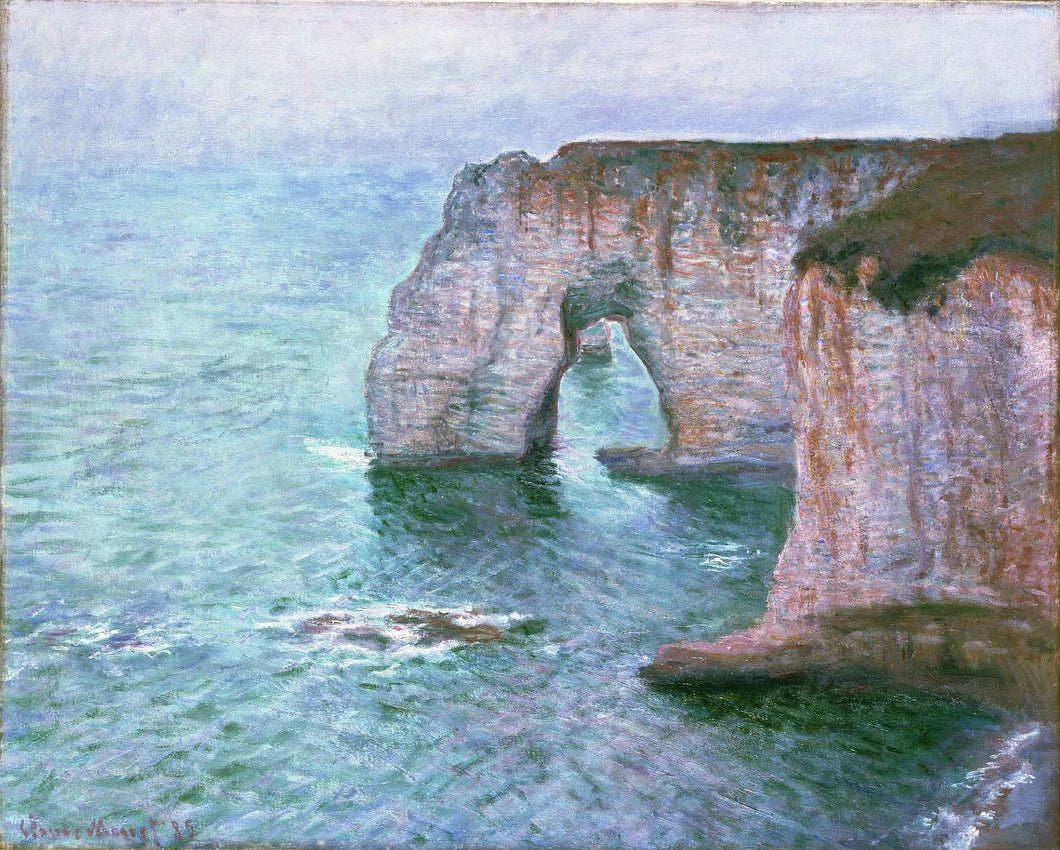 O Manneport visto do Oriente (Claude Monet) - Reprodução com Qualidade Museu