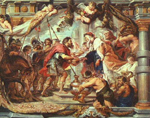 O Encontro de Abraão e Melquisedeque (Peter Paul Rubens) - Reprodução com Qualidade Museu