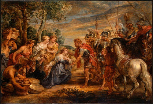 O Encontro De David E Abigail (Peter Paul Rubens) - Reprodução com Qualidade Museu
