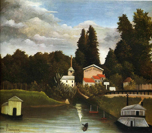 The Mill At Alfor (Henri Rousseau) - Reprodução com Qualidade Museu