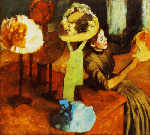 The Millinery Shop (Edgar Degas) - Reprodução com Qualidade Museu