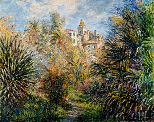 O Jardim Moreno em Bordighera (Claude Monet) - Reprodução com Qualidade Museu
