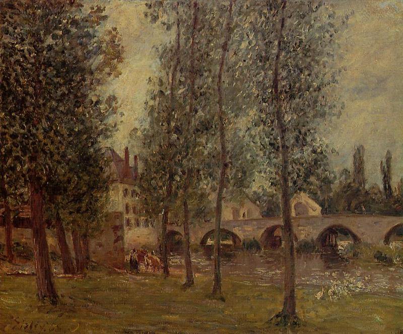 A ponte Moret (Camille Pissarro) - Reprodução com Qualidade Museu