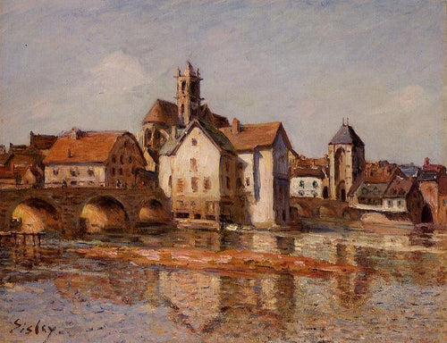 A ponte Moret (Alfred Sisley) - Reprodução com Qualidade Museu