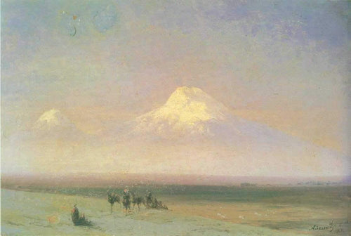 The Mountain Ararat (Ivan Aivazovsky) - Reprodução com Qualidade Museu