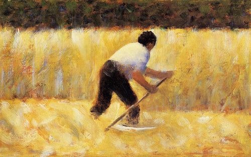 O cortador (Georges Seurat) - Reprodução com Qualidade Museu