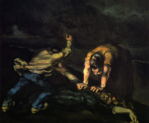 O assassinato (Paul Cézanne) - Reprodução com Qualidade Museu