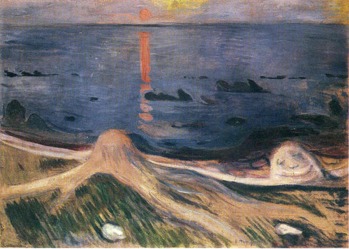 O mistério de uma noite de verão (Edvard Munch) - Reprodução com Qualidade Museu