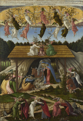 The Mystical Nativity (Sandro Botticelli) - Reprodução com Qualidade Museu