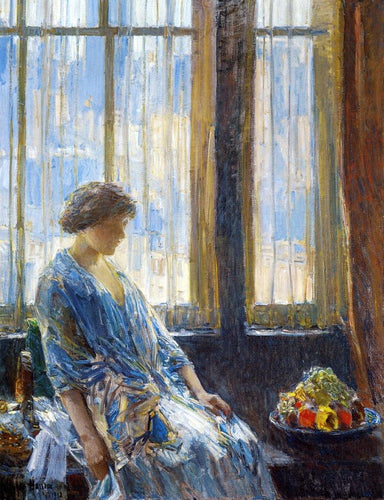 The New York Window (Childe Hassam) - Reprodução com Qualidade Museu