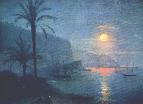 The Nice At Night (Ivan Aivazovsky) - Reprodução com Qualidade Museu