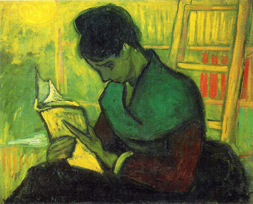 The Novel Reader (Vincent Van Gogh) - Reprodução com Qualidade Museu