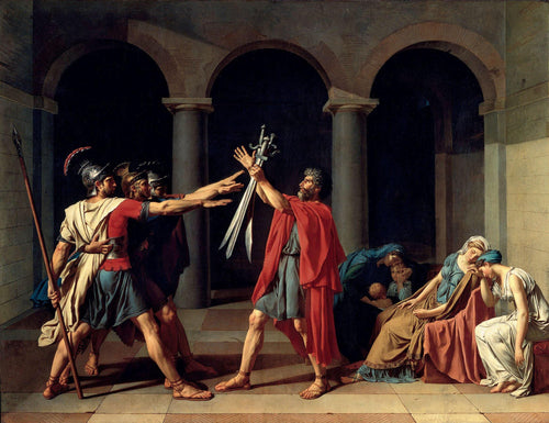 O Juramento de Horatii (Jacques-Louis David) - Reprodução com Qualidade Museu